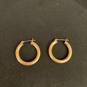 Gold hoop earrings